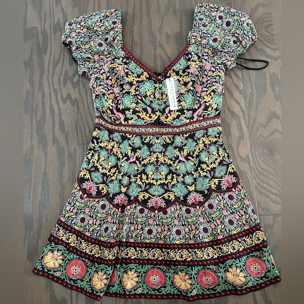 Alice and Olivia Mini Print Dress